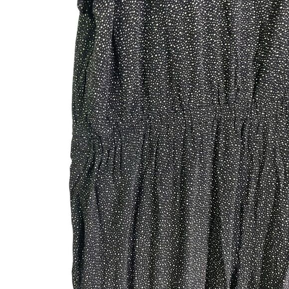 LOFT Plus Jumpsuit in Black Dots Flutter Sleeve Wrap Top 16 - Picture 3 of 8